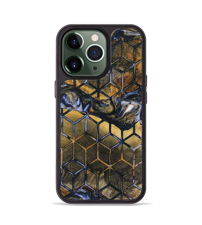 iPhone 13 Pro Wood+Resin Phone Case - Wren (Pattern, 719095)