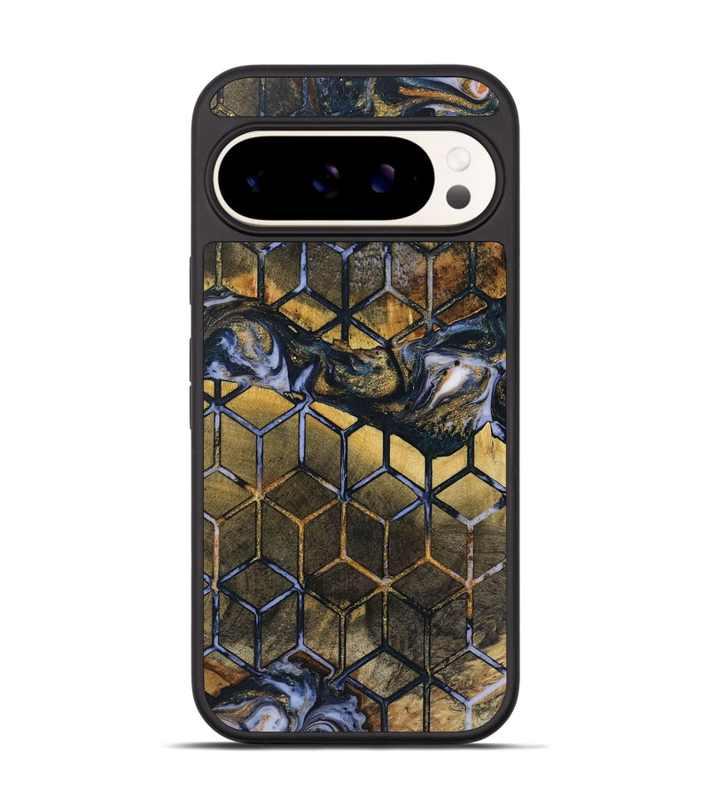 Pixel 9 Pro Wood+Resin Phone Case - Wren (Pattern, 719095)