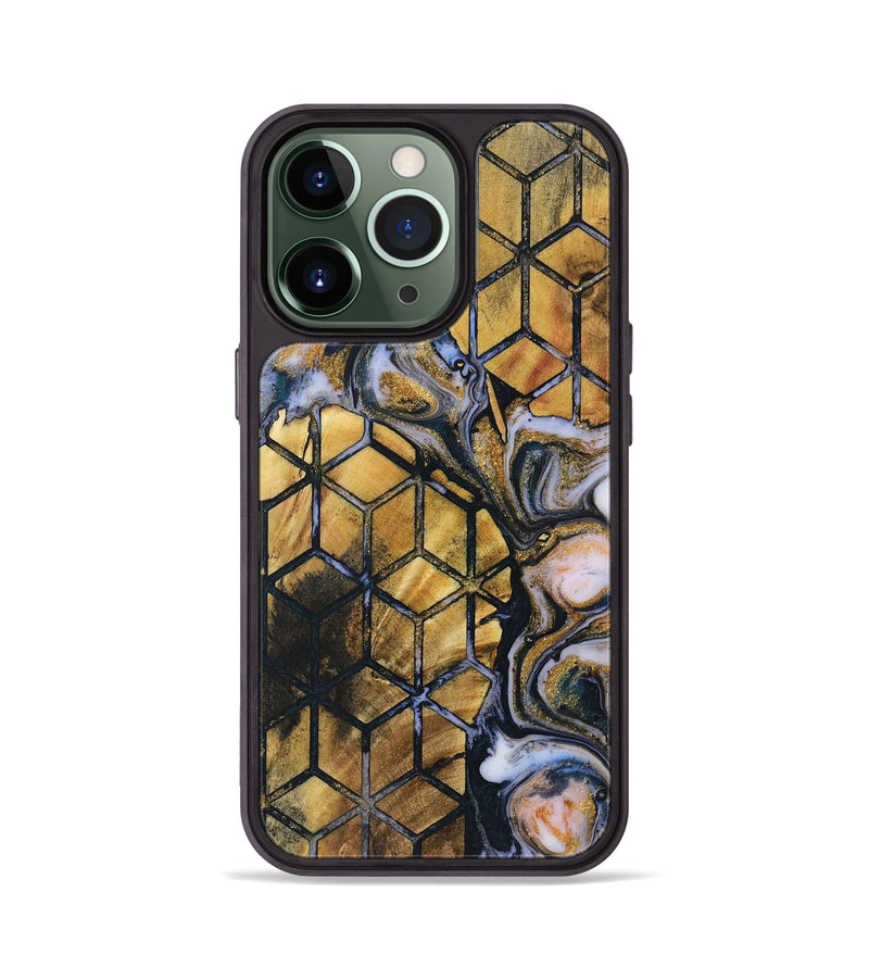 iPhone 13 Pro Wood+Resin Phone Case - Gabrielle (Pattern, 719099)