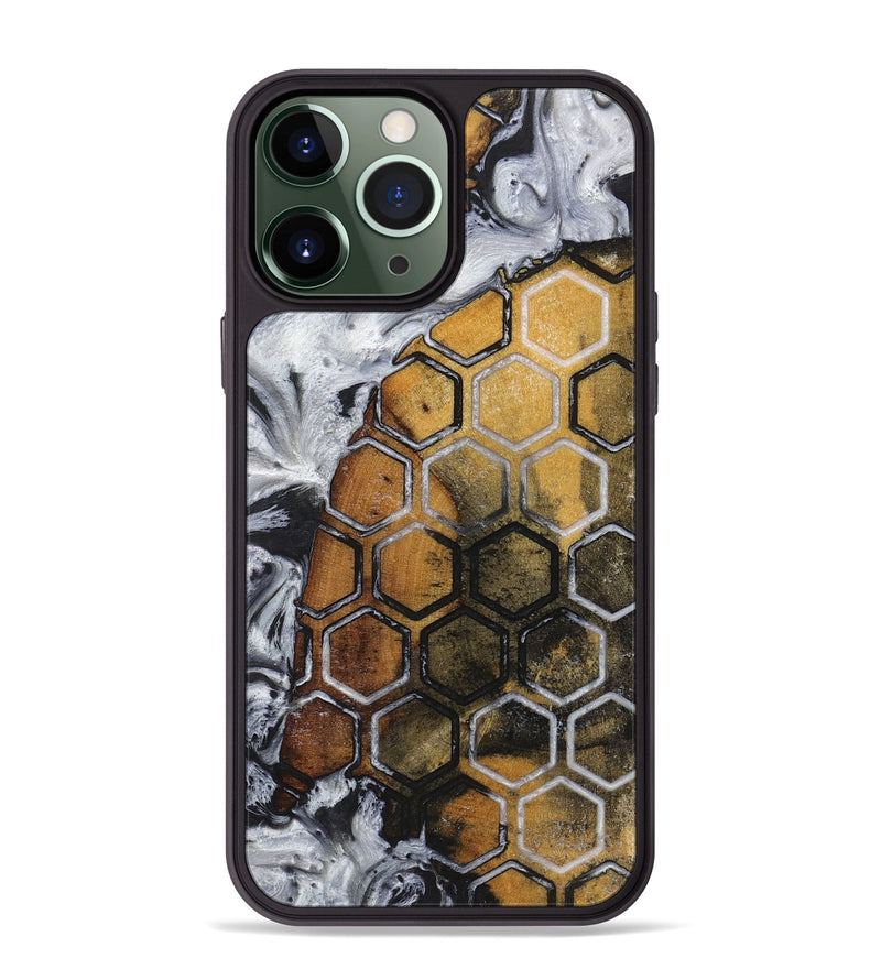 iPhone 13 Pro Max Wood+Resin Phone Case - Baylee (Pattern, 719101)