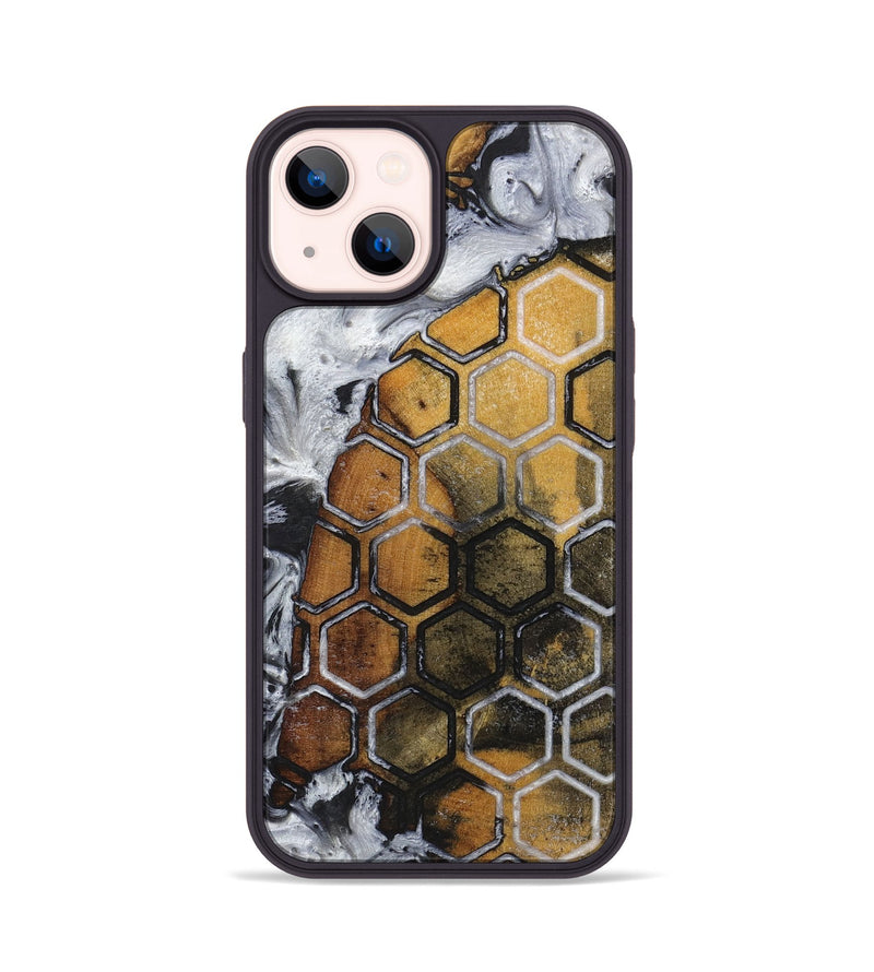 iPhone 14 Wood+Resin Phone Case - Baylee (Pattern, 719101)