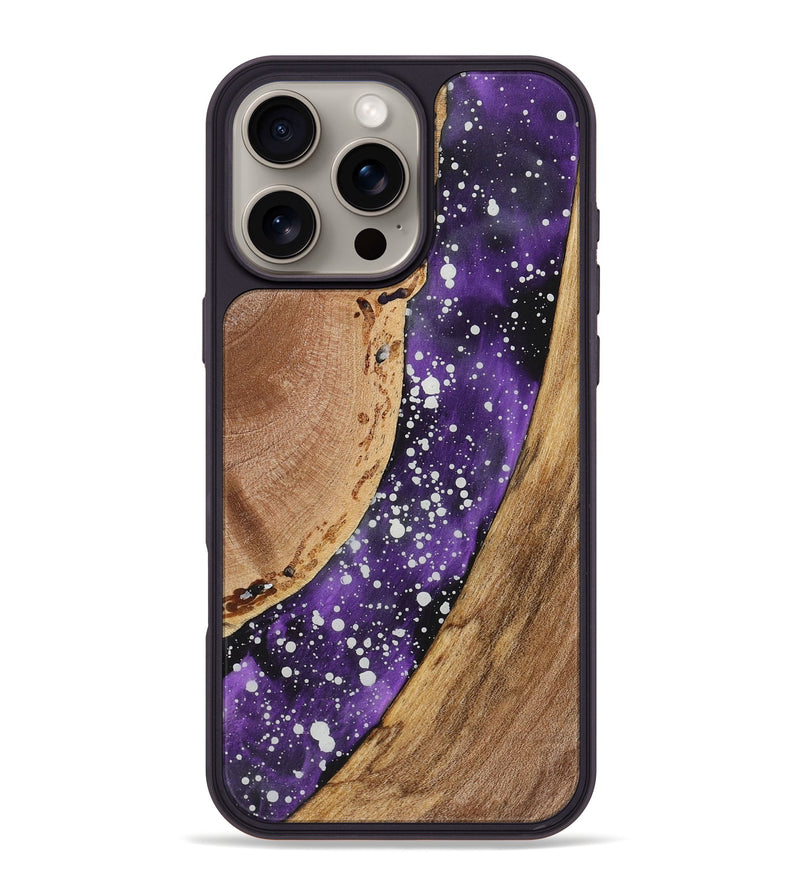 iPhone 16 Pro Max Wood+Resin Phone Case - Georgia (Cosmos, 719145)