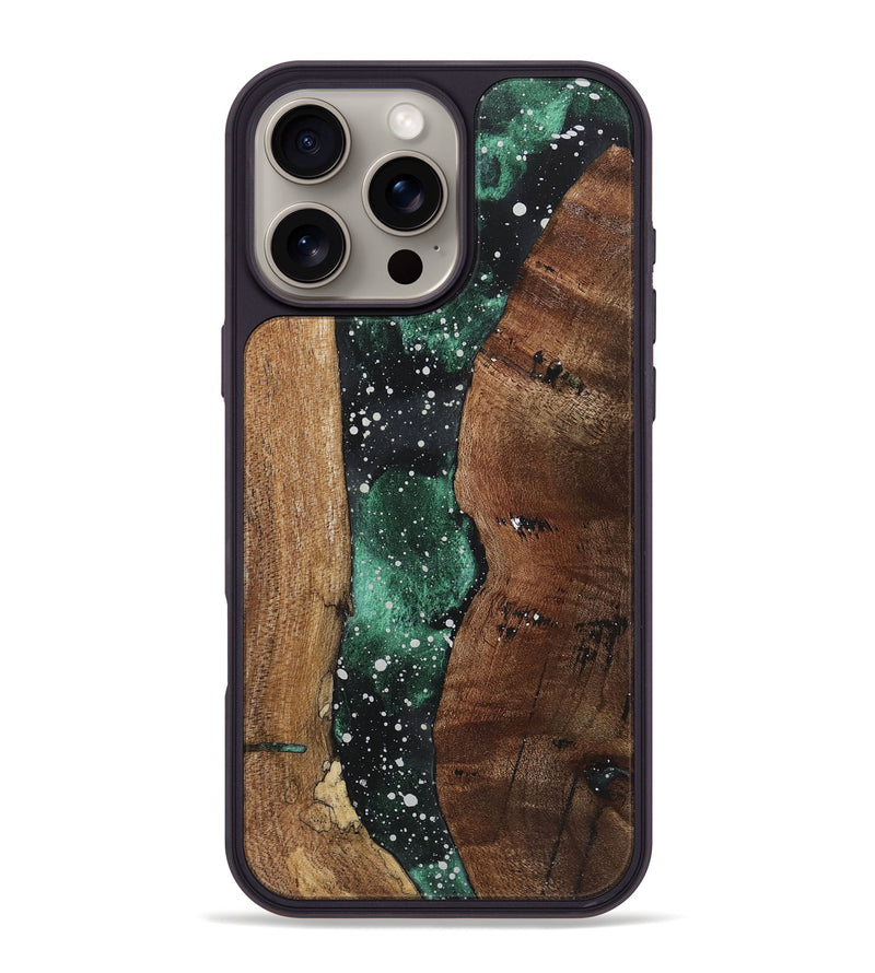 iPhone 16 Pro Max Wood+Resin Phone Case - Maxwell (Cosmos, 719180)