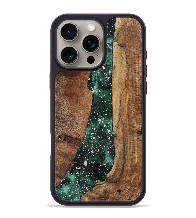 iPhone 16 Pro Max Wood+Resin Phone Case - Leilani (Cosmos, 719196)