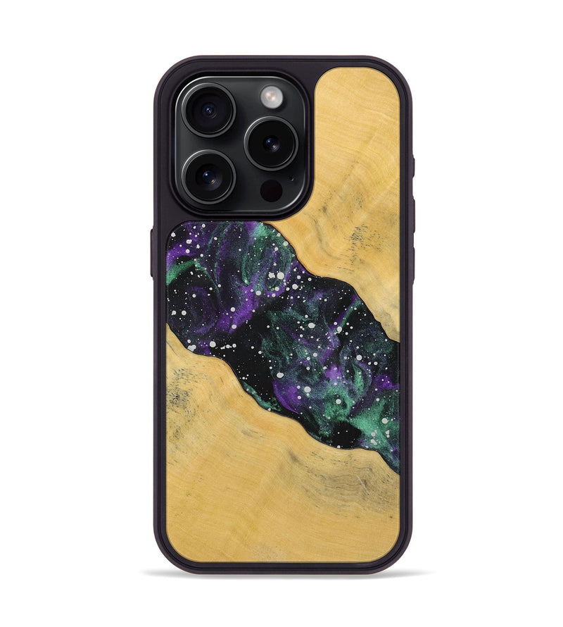 iPhone 15 Pro Wood+Resin Phone Case - Savanna (Cosmos, 719202)