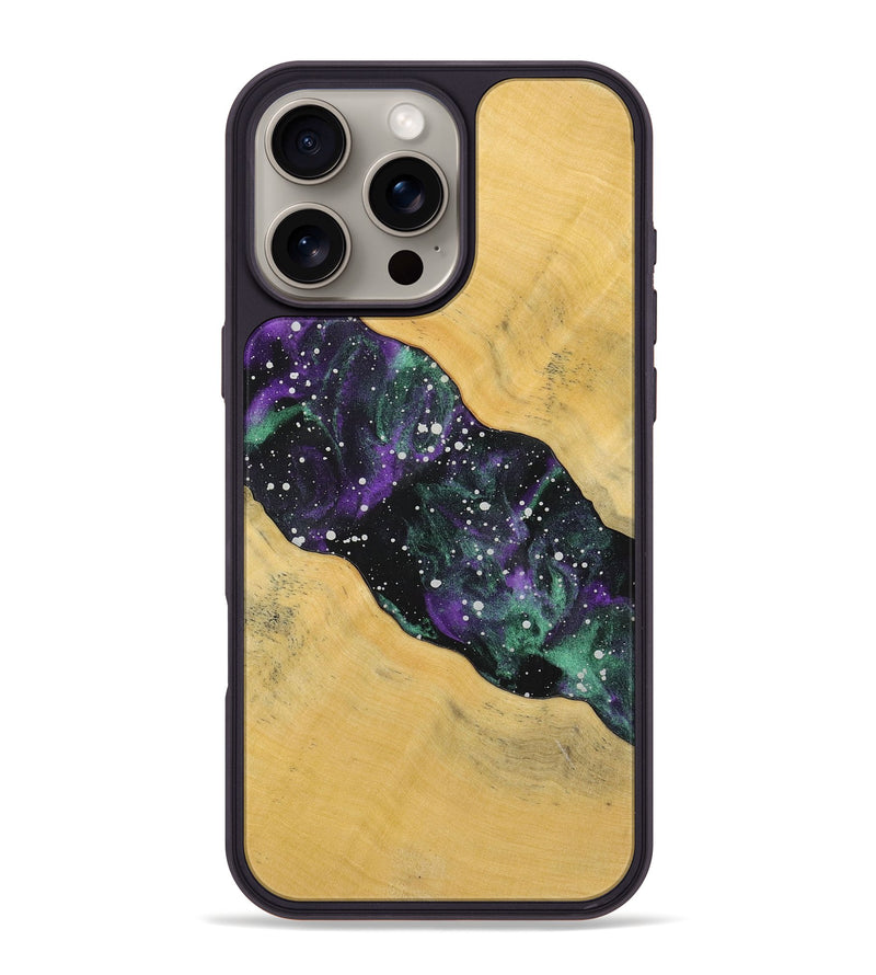 iPhone 16 Pro Max Wood+Resin Phone Case - Savanna (Cosmos, 719202)