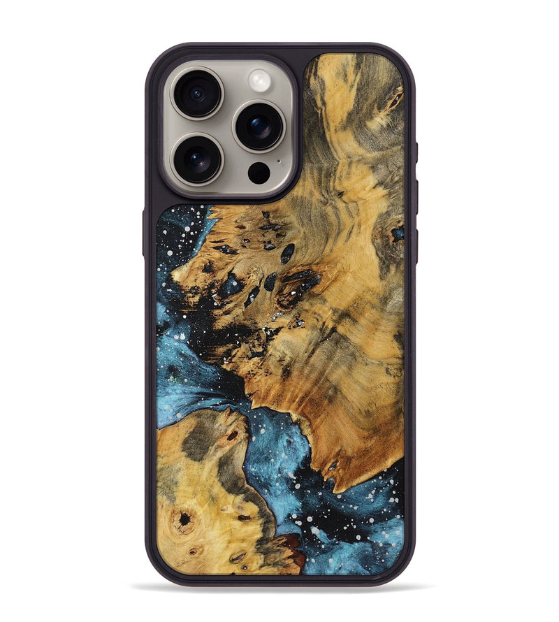 iPhone 15 Pro Max Wood+Resin Phone Case - Leland (Cosmos, 719207)