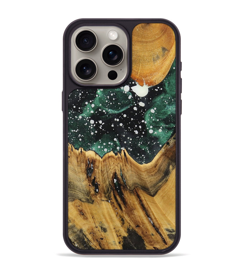 iPhone 15 Pro Max Wood+Resin Phone Case - Lia (Cosmos, 719210)