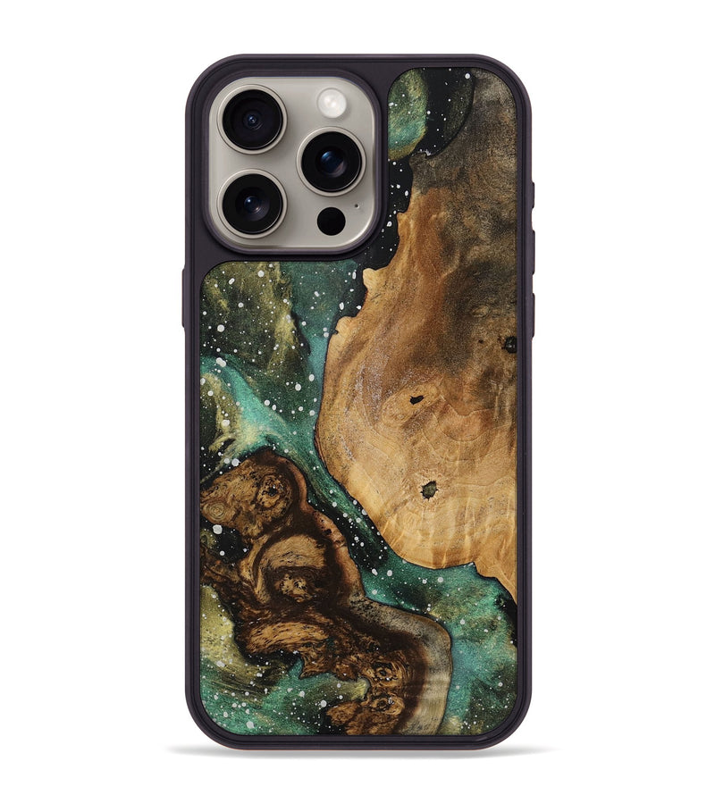 iPhone 15 Pro Max Wood+Resin Phone Case - Andrew (Cosmos, 719220)