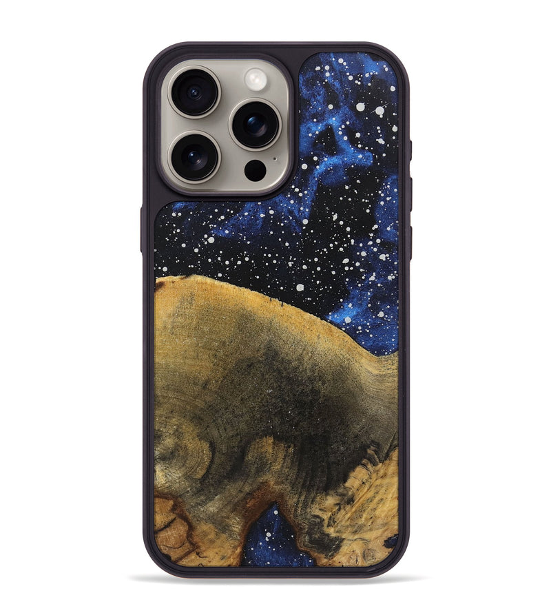 iPhone 15 Pro Max Wood+Resin Phone Case - Hanna (Cosmos, 719223)