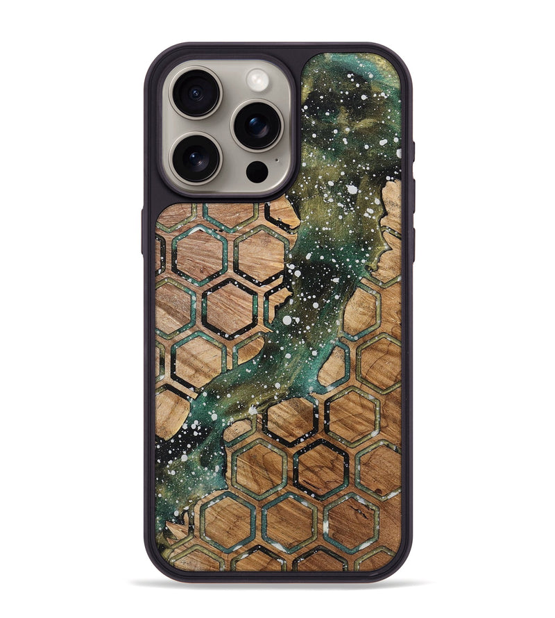 iPhone 15 Pro Max Wood+Resin Phone Case - Darrell (Cosmos, 719232)