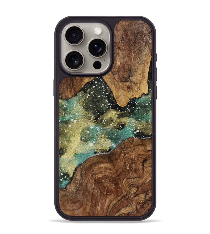 iPhone 15 Pro Max Wood+Resin Phone Case - Audra (Cosmos, 719235)