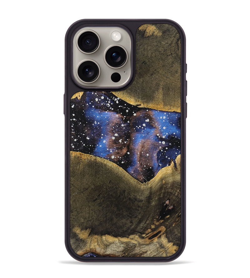 iPhone 15 Pro Max Wood+Resin Phone Case - Aniya (Cosmos, 719238)