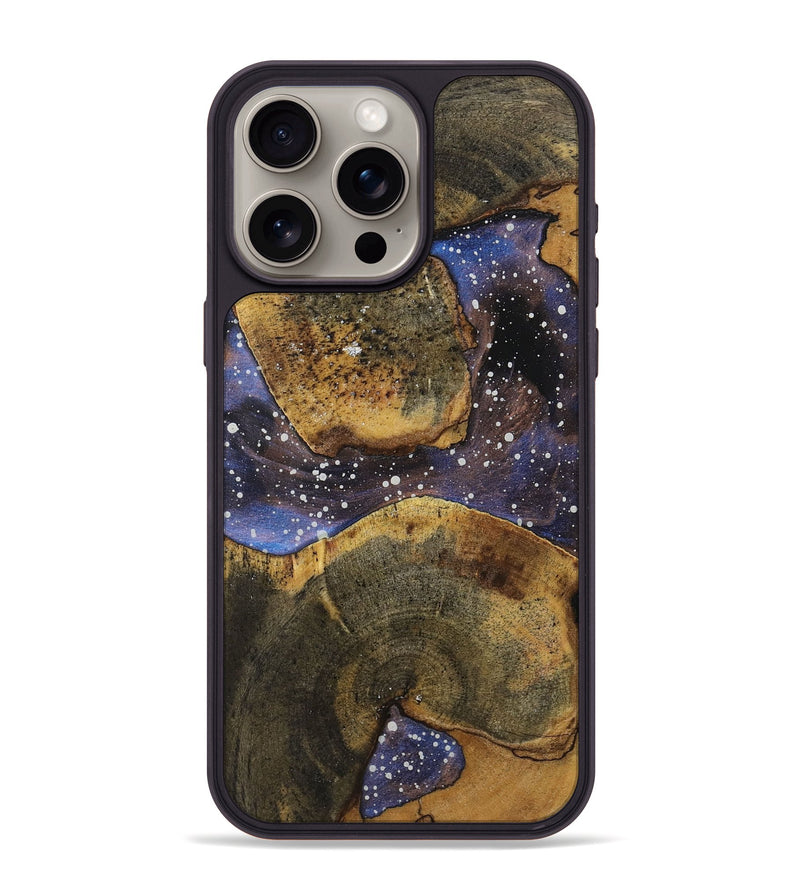 iPhone 15 Pro Max Wood+Resin Phone Case - Wilma (Cosmos, 719239)