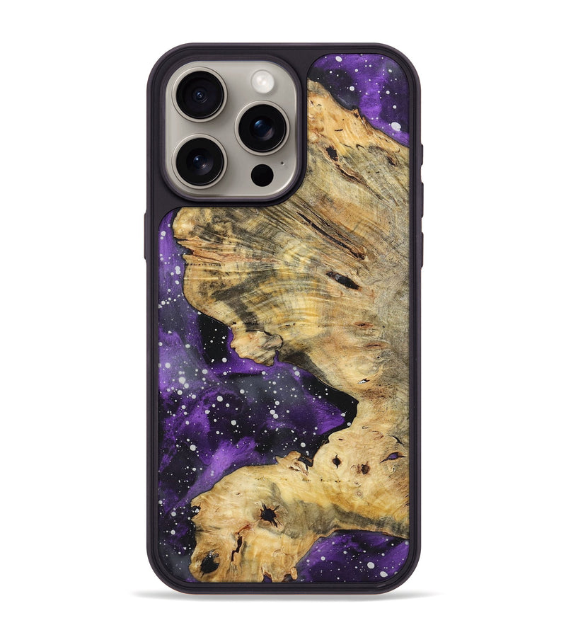 iPhone 15 Pro Max Wood+Resin Phone Case - Jaelyn (Cosmos, 719243)