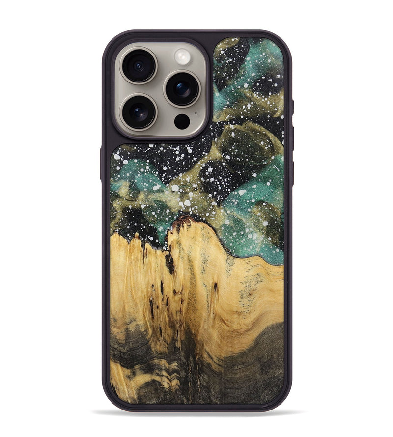 iPhone 15 Pro Max Wood+Resin Phone Case - Yahir (Cosmos, 719244)