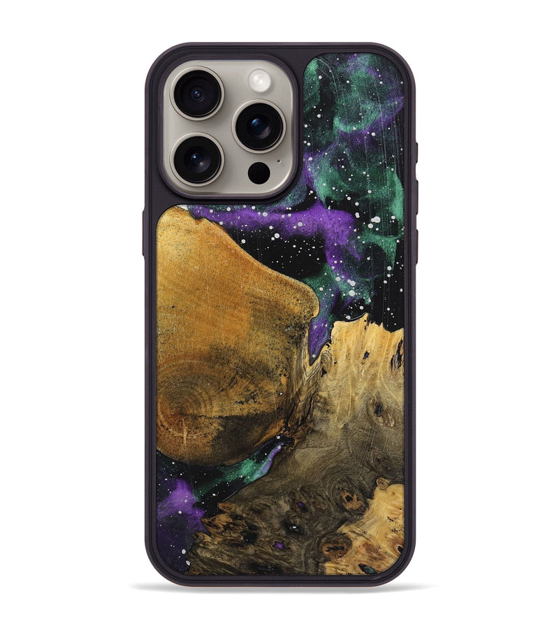 iPhone 15 Pro Max Wood+Resin Phone Case - Aubree (Cosmos, 719250)