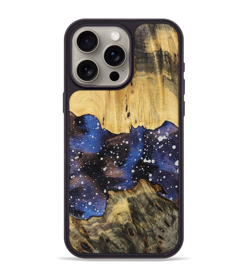 iPhone 15 Pro Max Wood+Resin Phone Case - Landon (Cosmos, 719253)