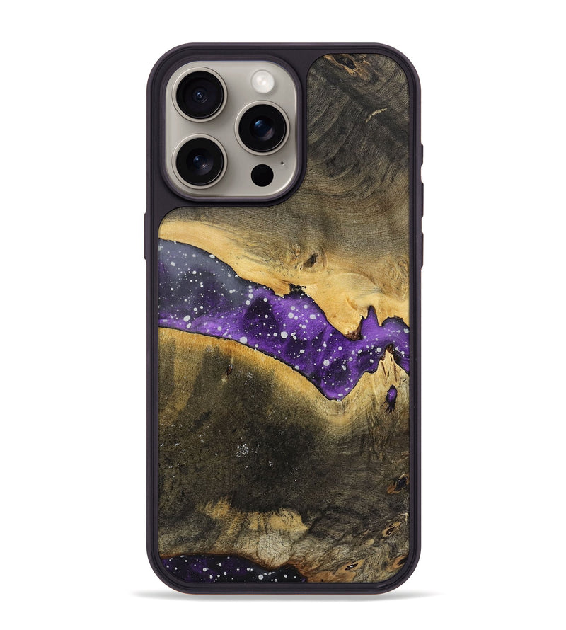 iPhone 15 Pro Max Wood+Resin Phone Case - George (Cosmos, 719256)