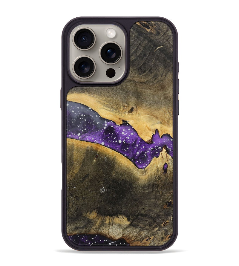 iPhone 16 Pro Max Wood+Resin Phone Case - George (Cosmos, 719256)