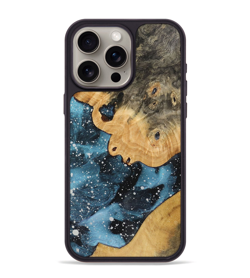 iPhone 15 Pro Max Wood+Resin Phone Case - Eileen (Cosmos, 719259)