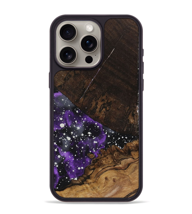 iPhone 15 Pro Max Wood+Resin Phone Case - Abby (Cosmos, 719260)