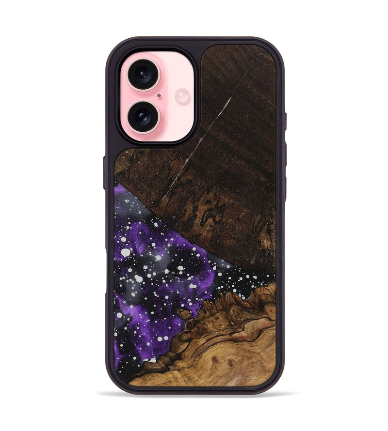 iPhone 16 Wood+Resin Phone Case - Abby (Cosmos, 719260)