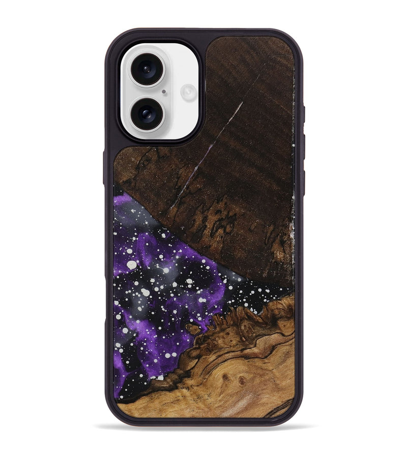 iPhone 16 Plus Wood+Resin Phone Case - Abby (Cosmos, 719260)