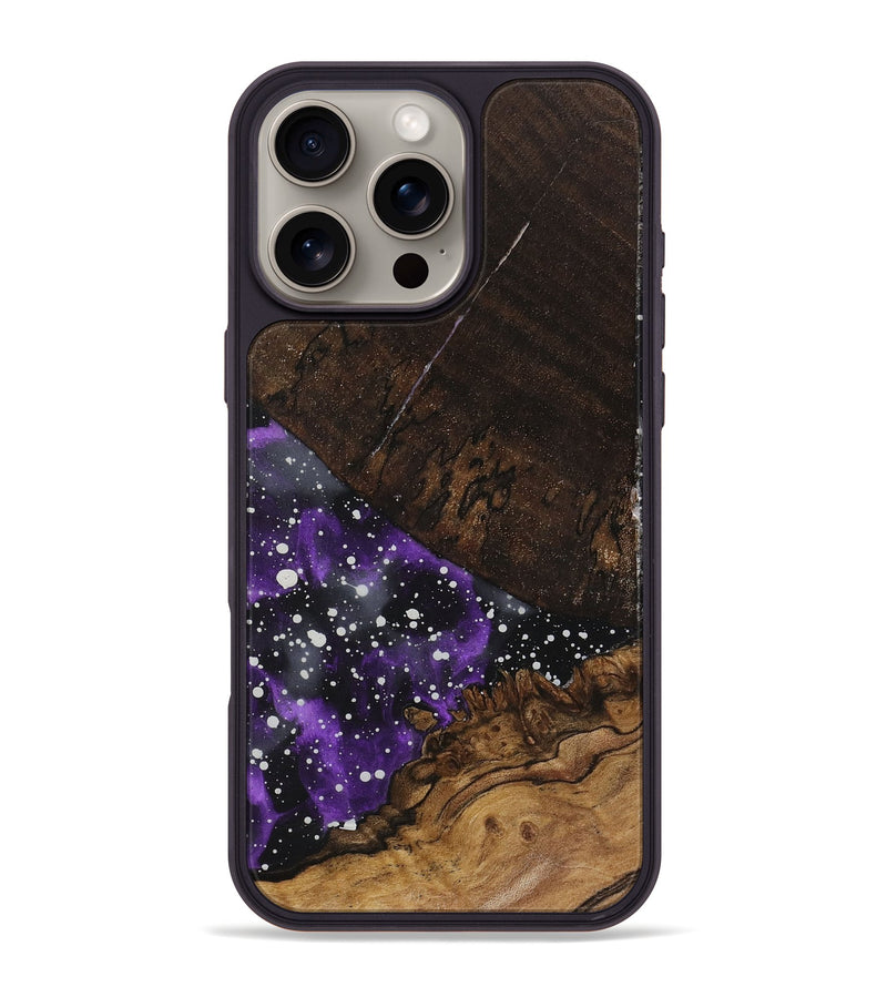 iPhone 16 Pro Max Wood+Resin Phone Case - Abby (Cosmos, 719260)