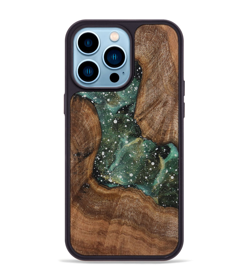 iPhone 14 Pro Max Wood+Resin Phone Case - Geneva (Cosmos, 719263)