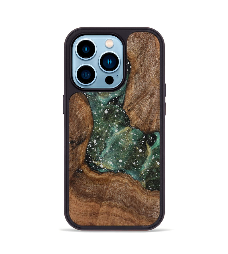 iPhone 14 Pro Wood+Resin Phone Case - Geneva (Cosmos, 719263)