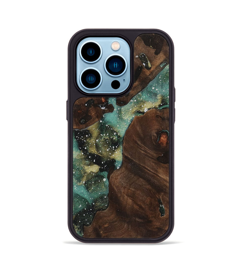 iPhone 14 Pro Wood+Resin Phone Case - Sheila (Cosmos, 719264)