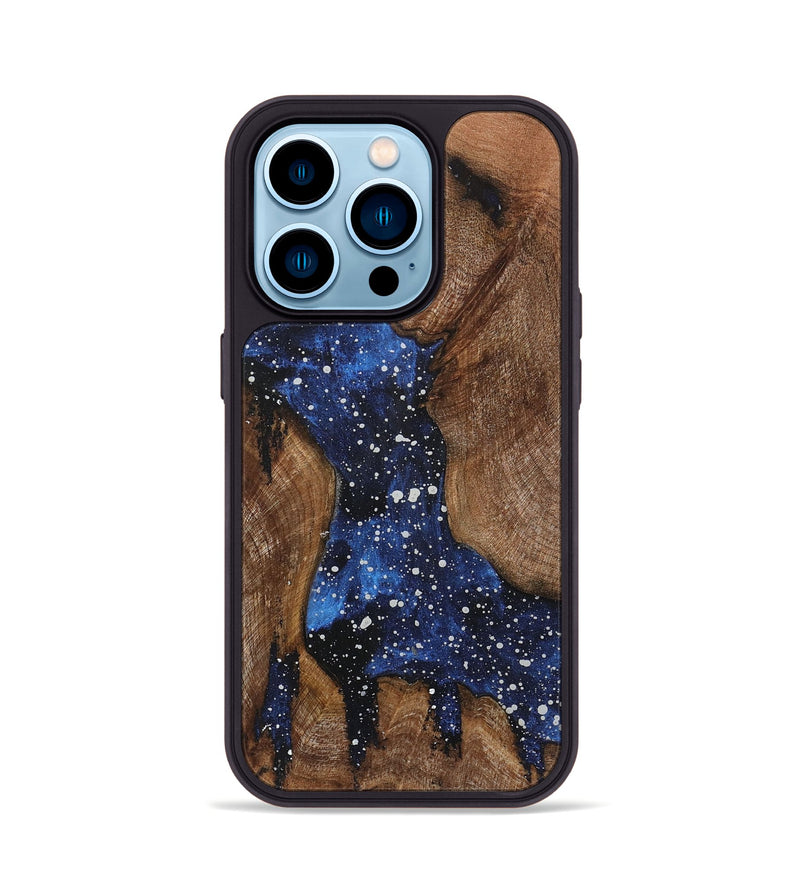 iPhone 14 Pro Wood+Resin Phone Case - Audrina (Cosmos, 719267)