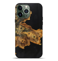 iPhone 13 Pro Max Wood+Resin Live Edge Phone Case - London (Pure Black, 719295)