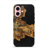 iPhone 16 Wood+Resin Live Edge Phone Case - London (Pure Black, 719295)