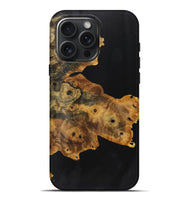 iPhone 16 Pro Max Wood+Resin Live Edge Phone Case - London (Pure Black, 719295)