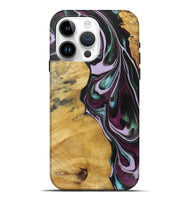 iPhone 15 Pro Max Wood+Resin Live Edge Phone Case - Olivia (Purple, 719306)