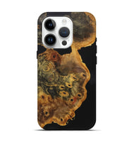 iPhone 15 Pro Wood+Resin Live Edge Phone Case - Prince (Pure Black, 719309)