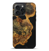 iPhone 16 Pro Max Wood+Resin Live Edge Phone Case - Prince (Pure Black, 719309)