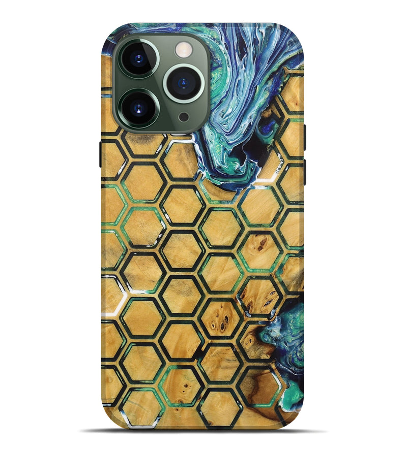 iPhone 13 Pro Max Wood+Resin Live Edge Phone Case - Margot (Pattern, 719312)