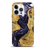 iPhone 15 Pro Max Wood+Resin Live Edge Phone Case - Weston (Purple, 719314)