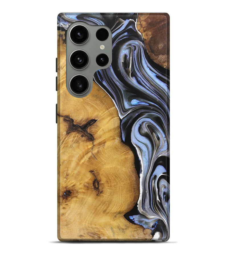 Galaxy S24 Ultra Wood+Resin Live Edge Phone Case - Clark (Blue, 719319)