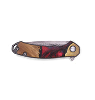 EDC Wood+Resin Pocket Knife - Tierra (Red, 719353)