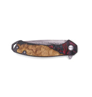 EDC Wood+Resin Pocket Knife - Joselyn (Red, 719357)