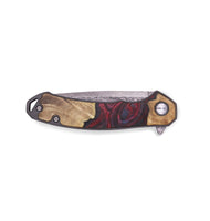 EDC Wood+Resin Pocket Knife - Brooklyn (Red, 719360)