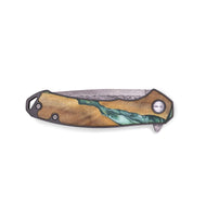 EDC Wood+Resin Pocket Knife - Kyrie (Green, 719361)