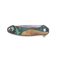 EDC Wood+Resin Pocket Knife - Major (Green, 719365)