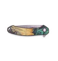 EDC Wood+Resin Pocket Knife - Rosa (Green, 719368)