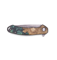 EDC Wood+Resin Pocket Knife - Grant (Green, 719371)