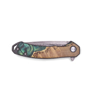 EDC Wood+Resin Pocket Knife - Alexandra (Green, 719373)